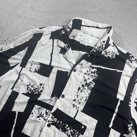 Porter & Ash Kinetic Stretch Button Shirt Mens XL White Black Outdoor - Picture 1 of 7